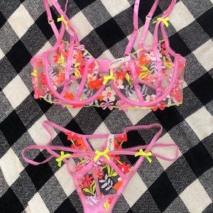 Matching set! For love and lemons bra & thong